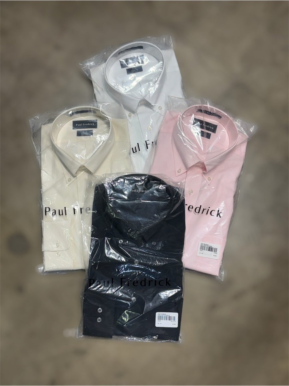 Paul Fredrick BUNDLE Set of 4 Men's Size 16, Sleeve Size 35” Dress Shirt